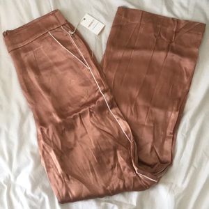 Satin palazzo pants